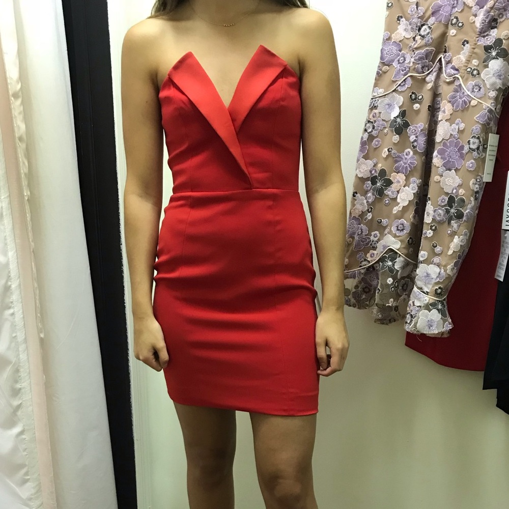 Jay Godfrey Red Mini Dress